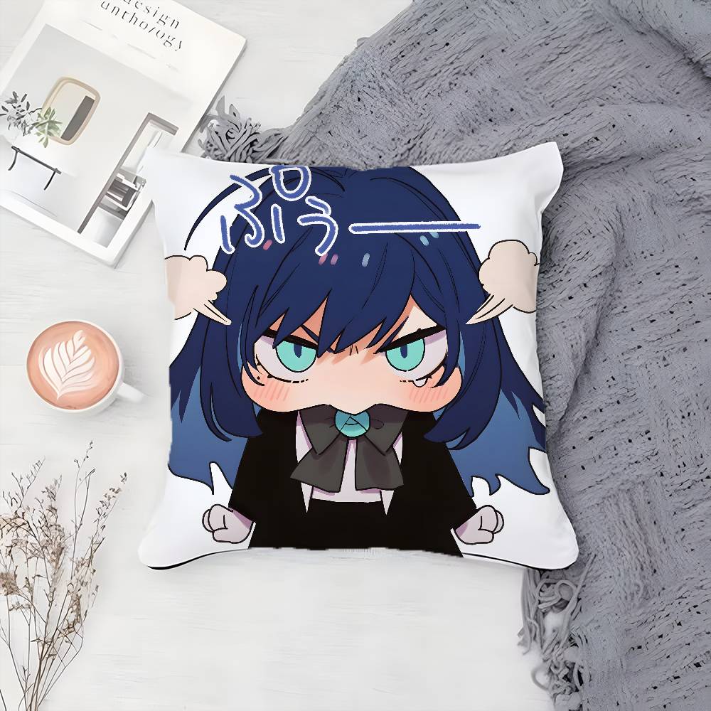 Vackert Sött Virtuellt Roll A-Ado Kyogen-MT Kuddfodral Tryck Kuddfodral Vardagsrum Soffa Kuddöverdrag Sovrum Rumsdekor