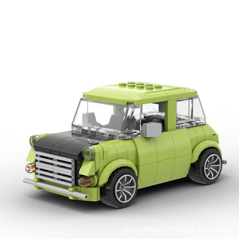 

Mr. Bean Mini Car MOC Blocks - Compatible with Lego, Creative Animation Model