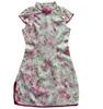 Children's Summer Lace Qipao Dress - Cute Cotton Linen Gown for Girls