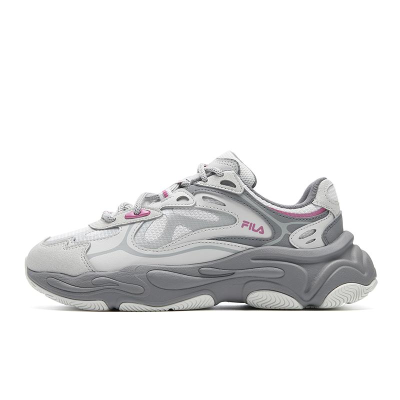 Fila Mars 4 Fashion Retro Trendy Sports Versatile Commuting Simple High-End Comfortable Personality Sneakers Women Sneakers Gray White F12W542103FVC