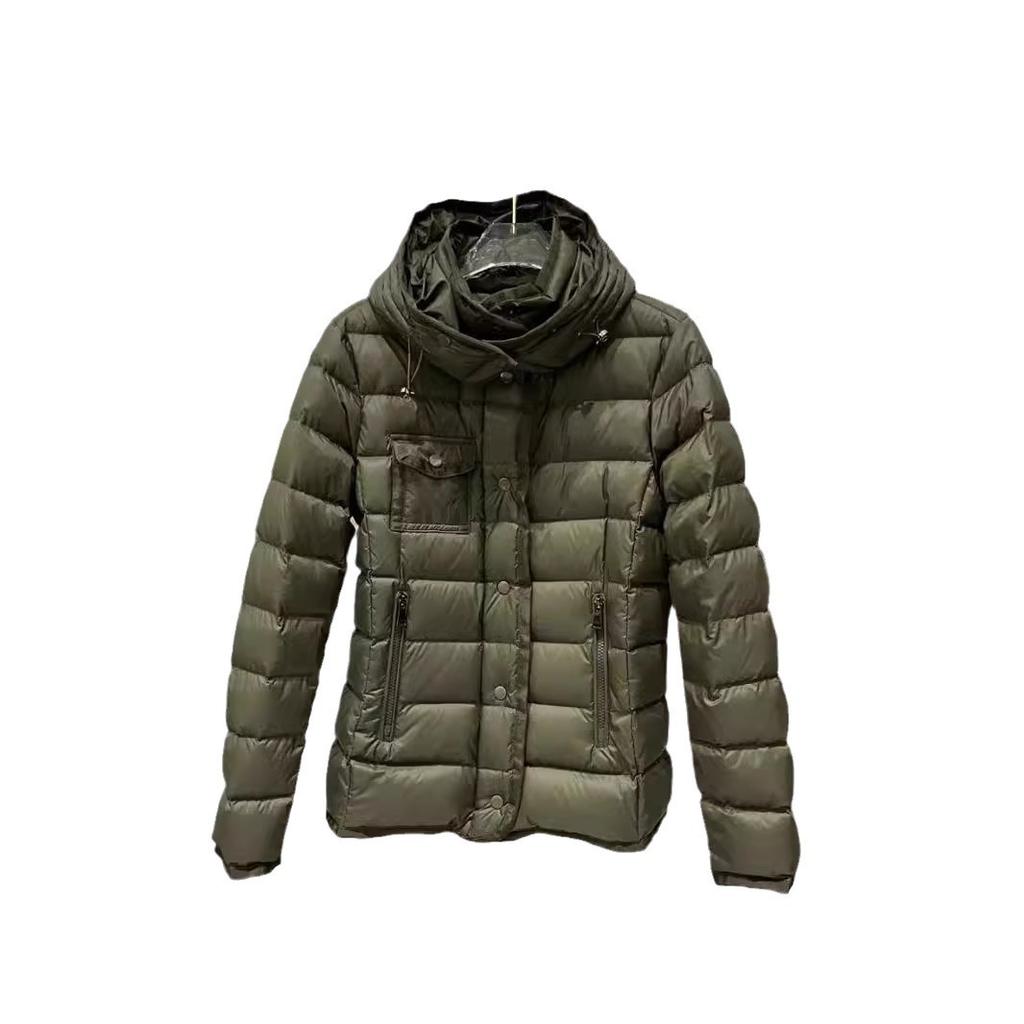Winter new classic European fashion hooded slim fit white duck down short down jacket women