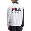 Fila Retro Sports Loose Stand Collar Comfortable Color Block Jacket Men Jackets Jade-White A11M443705F-WT