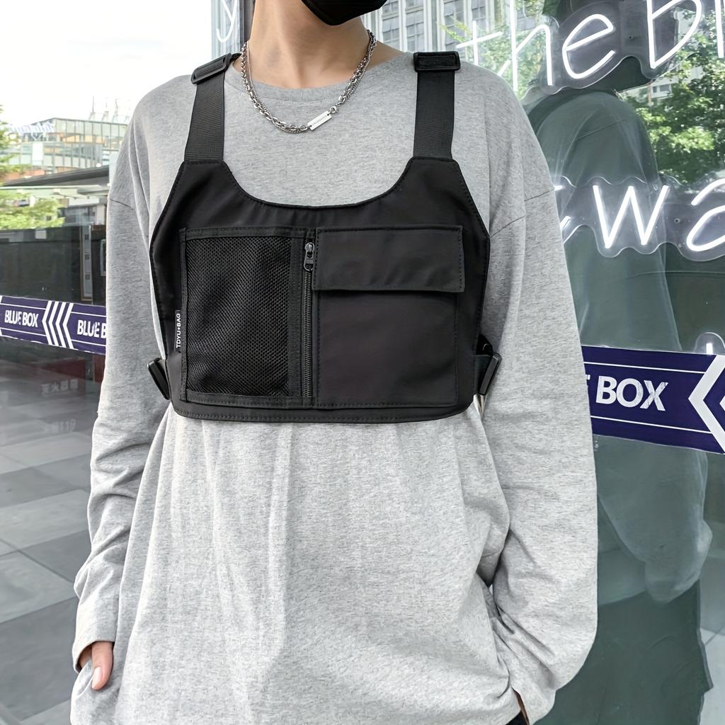 Multifunctional Vest Backpack, Minimalist Chest Bag with Cool Street Style