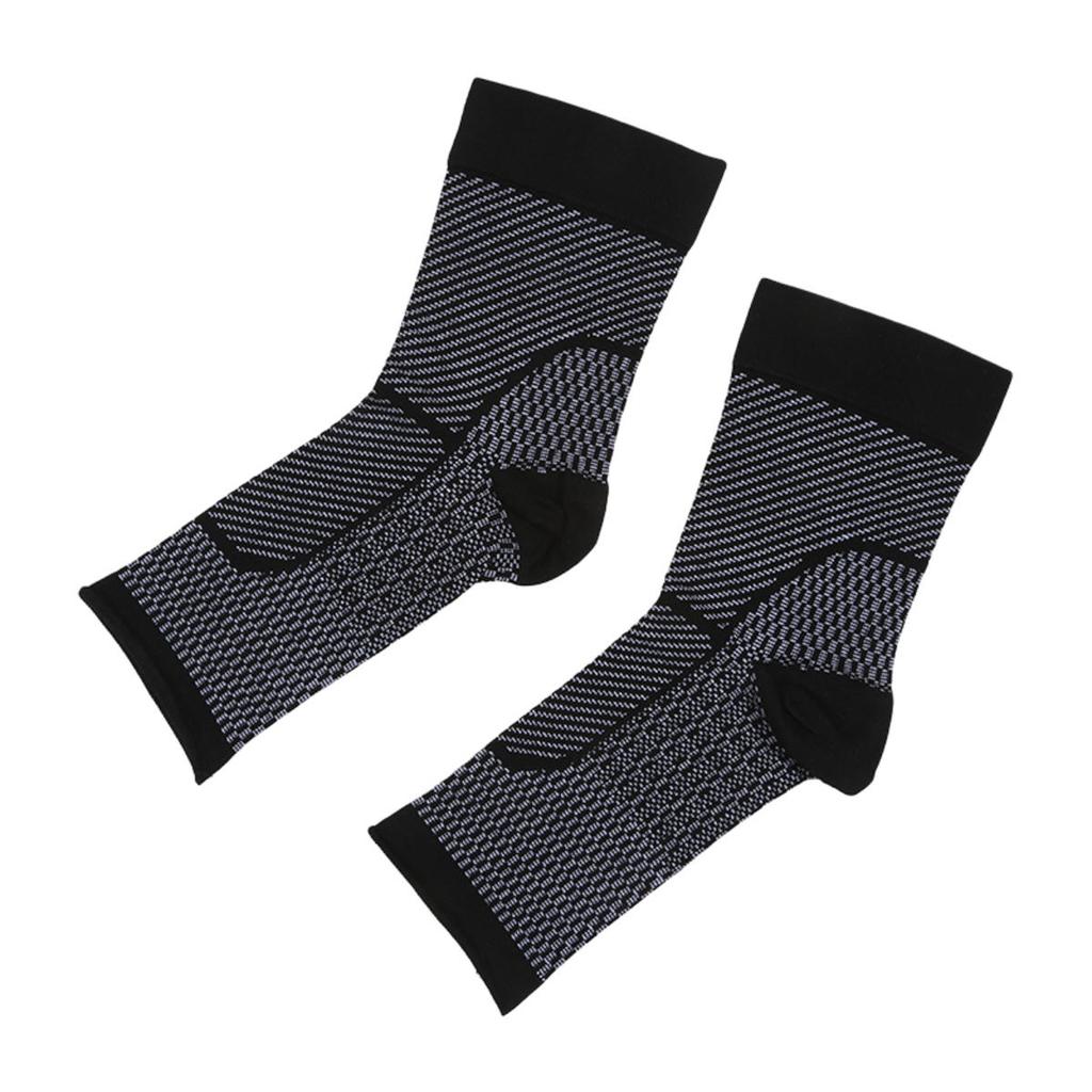 1pair Sports Ankle Support Brace Socks Tendonitis Plantar Fasciitis Joint Pain Relief Compression Socks Ankle Protection Sleeve for Men Women