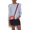 Coach Camera 16 Horse And Carriage Print Rainbow Pattern Canvas And Leather Camera Bag Women Shoulder Bag Red 79369-V5PES
