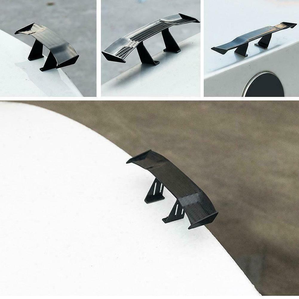 Rask installasjon 1x Spoiler ABS Bilklistremerker Karbonfiber