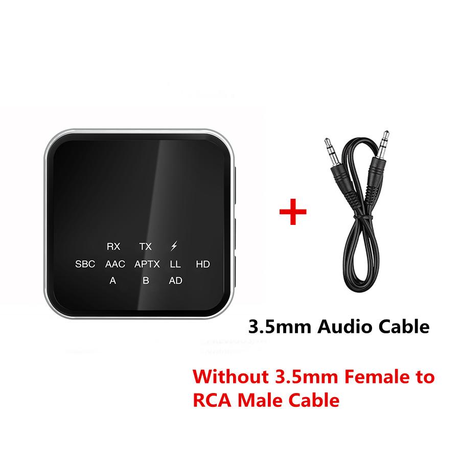 Aptx HD LL Adaptive Bluetooth Receiver Transmitter BT 5.2 RCA 3.5mm Jack AUX Wireless Audio Adapter Handsfree Call For TV Car PC