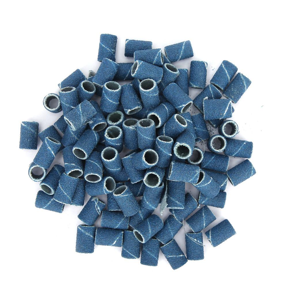 400pcs 80# 120# 180# 240# Grit Nail Art Sanding Bands Nail Drill Sanding Bands  Nail Grinding