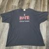 Vintage 1990s I Hate This Town Cronies T-shirt Sz XL Faded Black Shirt Holes Unisex T-Shirt