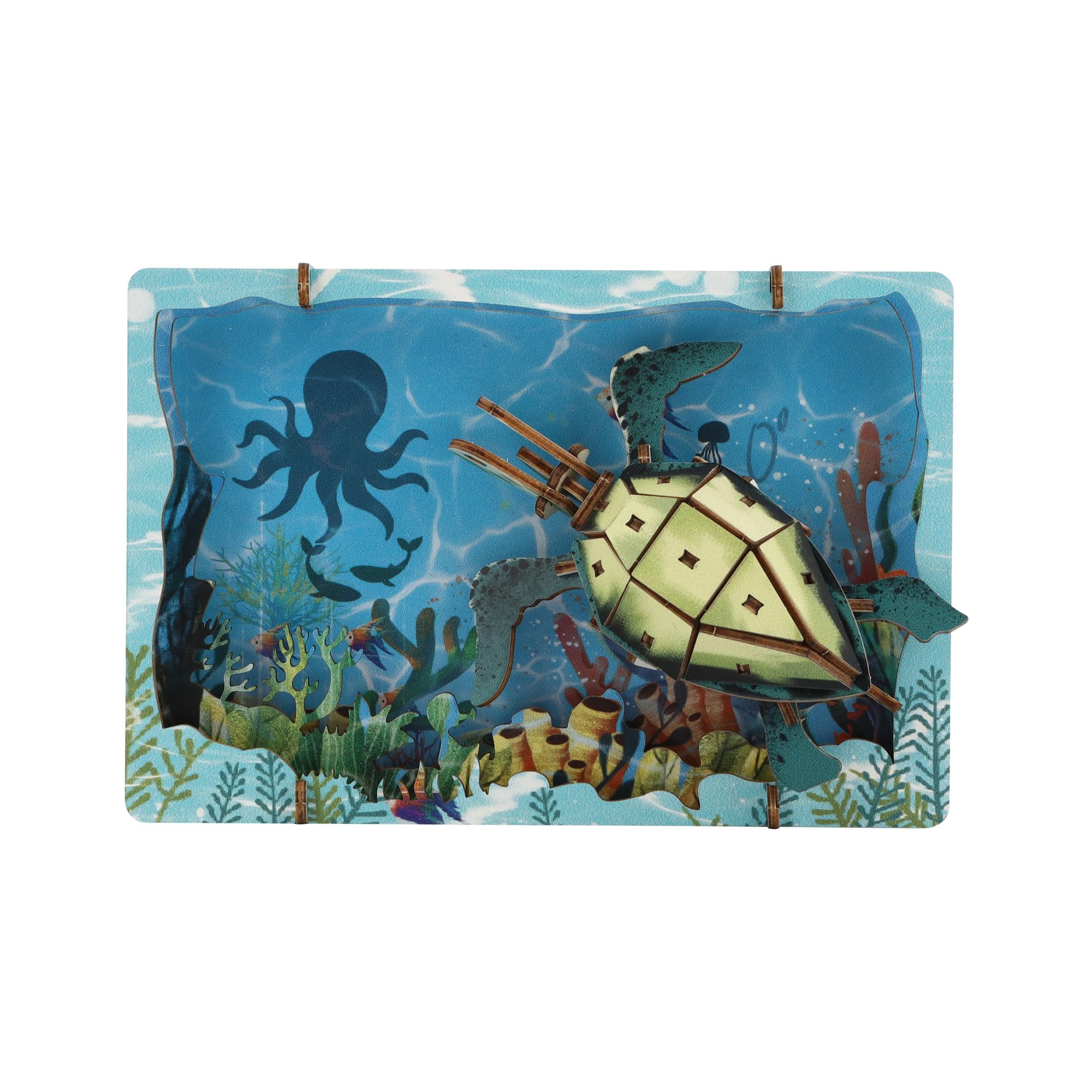 

Luke Run APRICUS 3D Theater Puzzle Sea Turtle Puzzle, 14.7 x 3 x 9.7 cm, Wooden