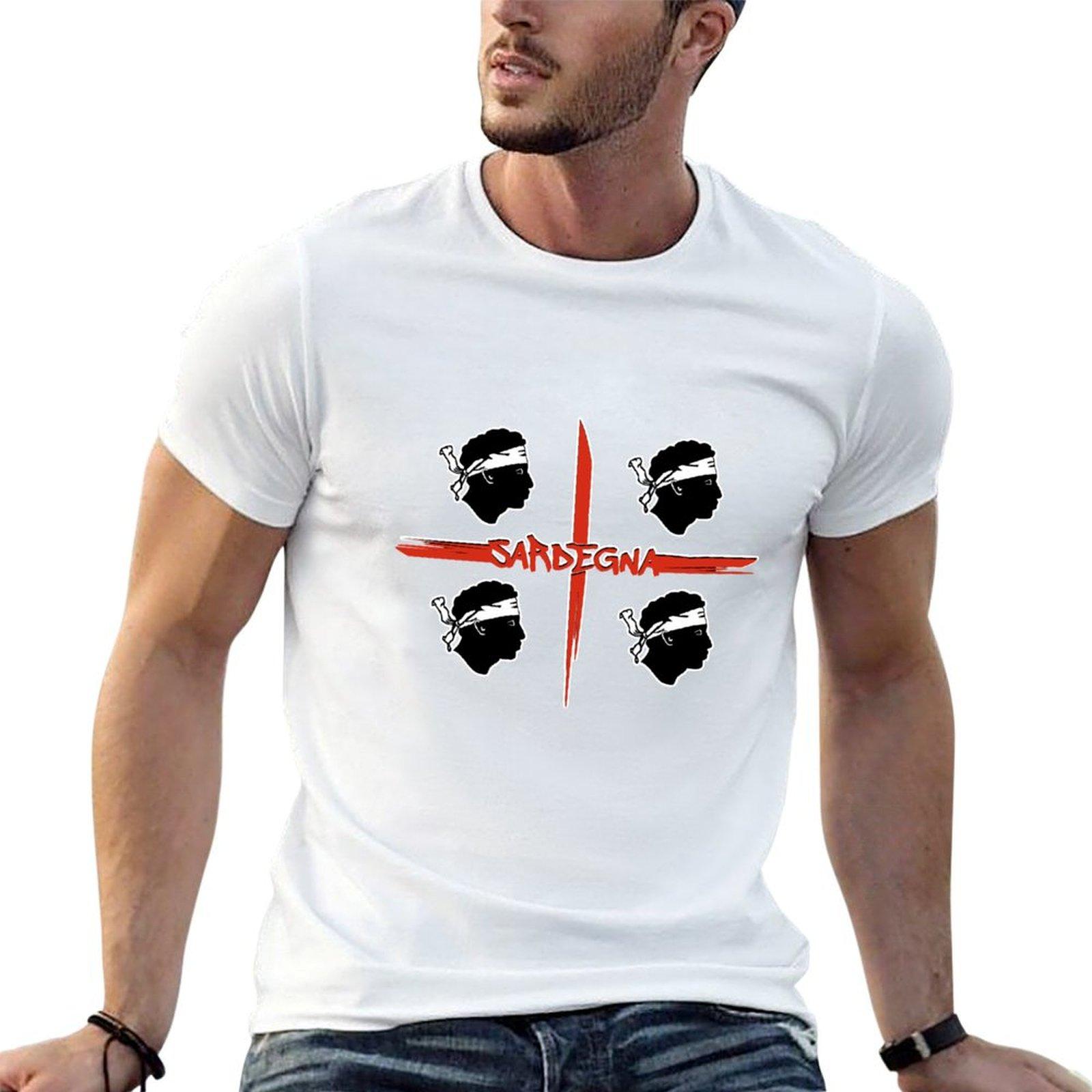 

Sardegna - Sardinia - Sardinia flag - Bandiera Sarda 4 Mori Paint brush strokes T-Shirt for a boy mens t shirts 4XL