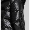 Puma Goose Down Style Jacket With Logo Print Shiny Hooded Down Jacket Women Jacket Black 846360-01