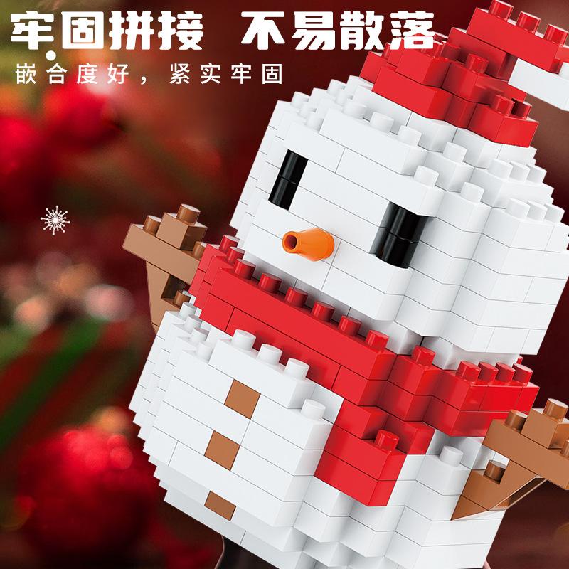 Christmas Gifts Reindeer Mini Building Blocks for Children Girl 6 Year Old christmas winter village mini blocks construction set