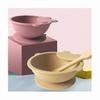 Silicone Suction Bowl Set with Spoon for Baby Feeding - First Stage Silicone Plate D