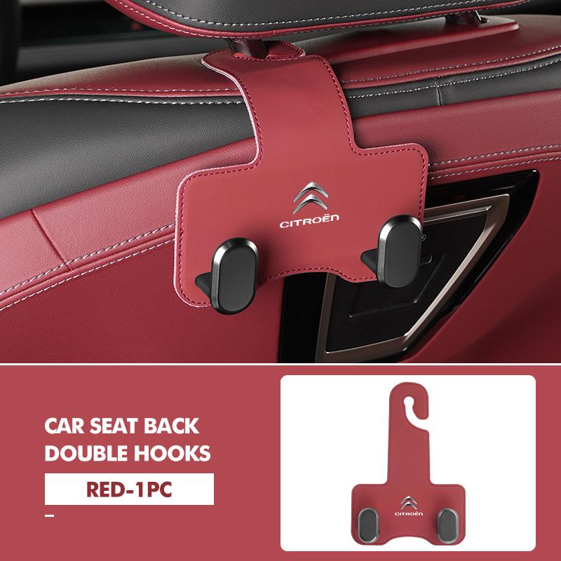 

Car Rear Seat Double Head Storage Hook Headrest Hanger Clip For Citroen Jumper Celysee Cactus Picasso Aircross Saxo Grand