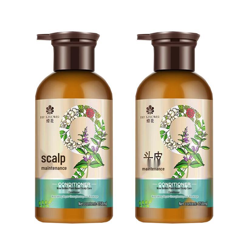 Bee & Flower Nine Botanical Extracts Scalp Care Duo Set
