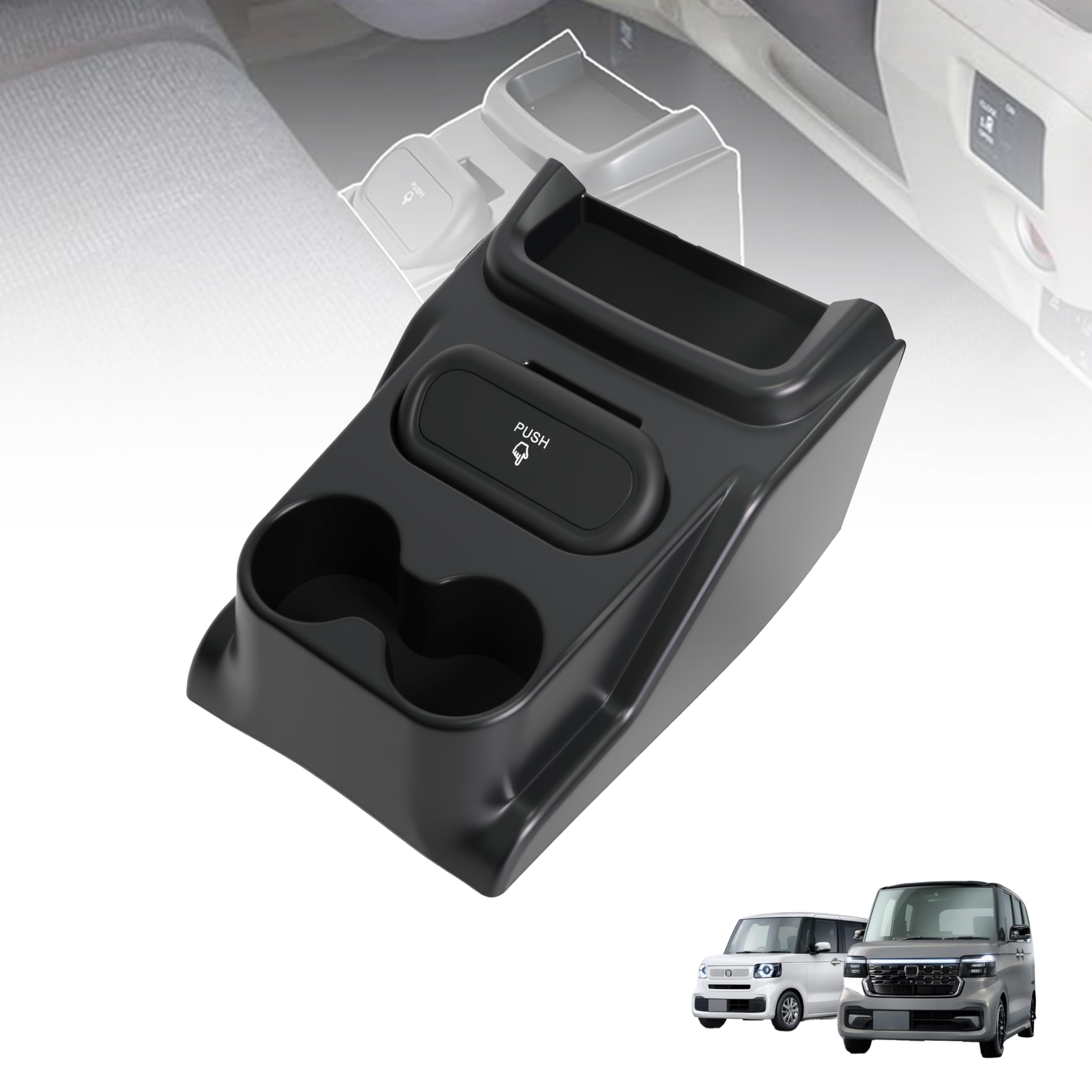 

Oattun JF5 Консоль NBOX Custom Консоль Автомобильный ящик для хранения с подстаканником и мусорным ведром Автомобильные аксессуары N-BOX Ящик, Ящик JF5/JF6, Банка, чёрный