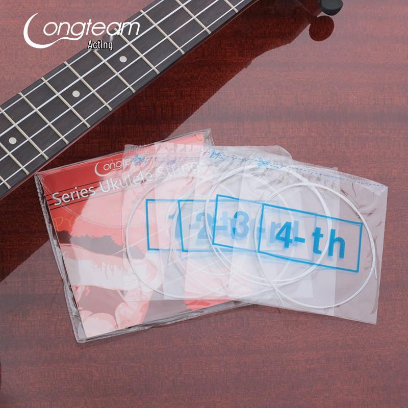 

Genuine Langting High-End Ukulele String Set: Four-String Options in Black or Milk White Nylon молоко, білий колір