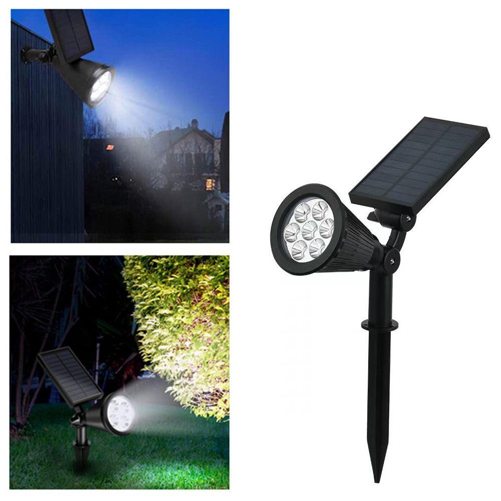 7 LED Garden Solar Spotlight Solar Powered Solar Landscape Light 7 LED Solar Lawn Lamp  Patio Decor