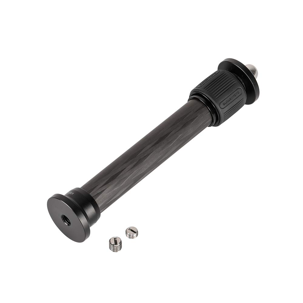 The SWFOTO is an extendable carbon fiber tripod assembled with a carbon fiber tripod and extension ET-01 pole.