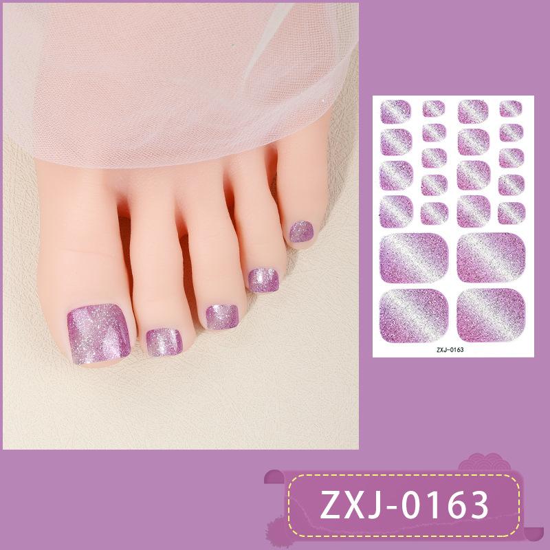 Glittery Nail Stickers, Gradient Cat-eye Toenail Stickers, Waterproof Nail Stickers That Brighten Skin Tone