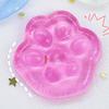 Ice Cube Squeeze Toy Transparent Squeeze Toy Stress Relief Ball Realistic Ice Cube Fidget Toy Soft Cat Paw Pinch For Adults