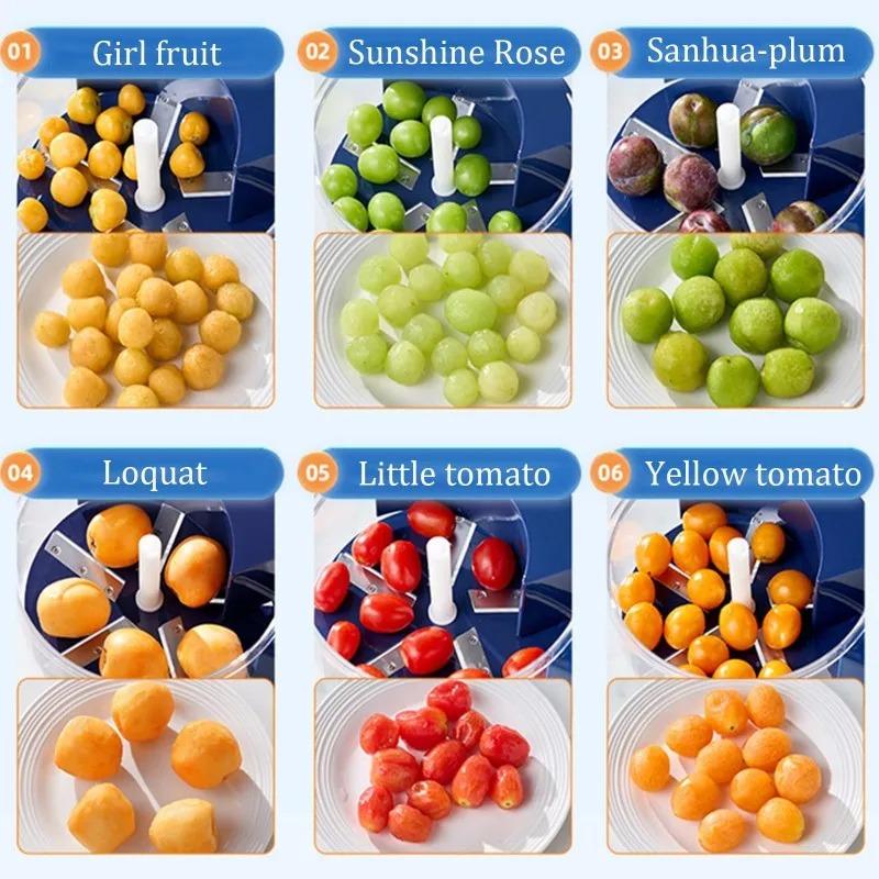 Stainless Steel Electric Grape Peeling Machine Kitchen Peeler High-Speed Fruit Skin Remover Tool Rechargeable forHome Commercial