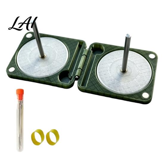 Rotating Yarn Spool Portable Holder for Crochet & Knitting Foldable Double Winder