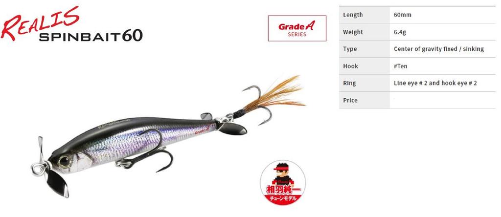 Duo Realis Spin Bait 60 Grade A spybait Sinking Lure CVN3379 (1606)