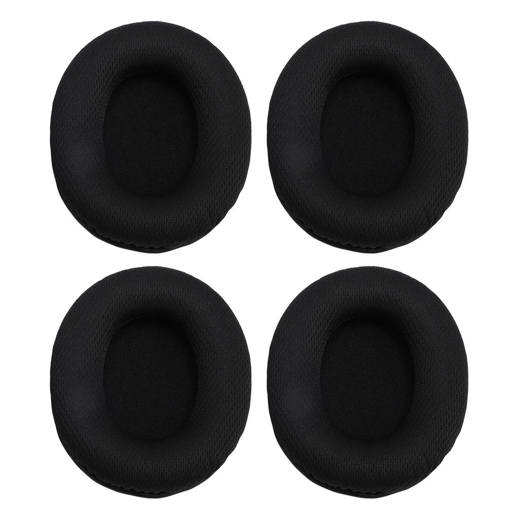 4PCS Headphone Earpads Memory Foam Mesh Fabric Cushions Headset Ear Cover Replacement for Cloud Stinger Core Black