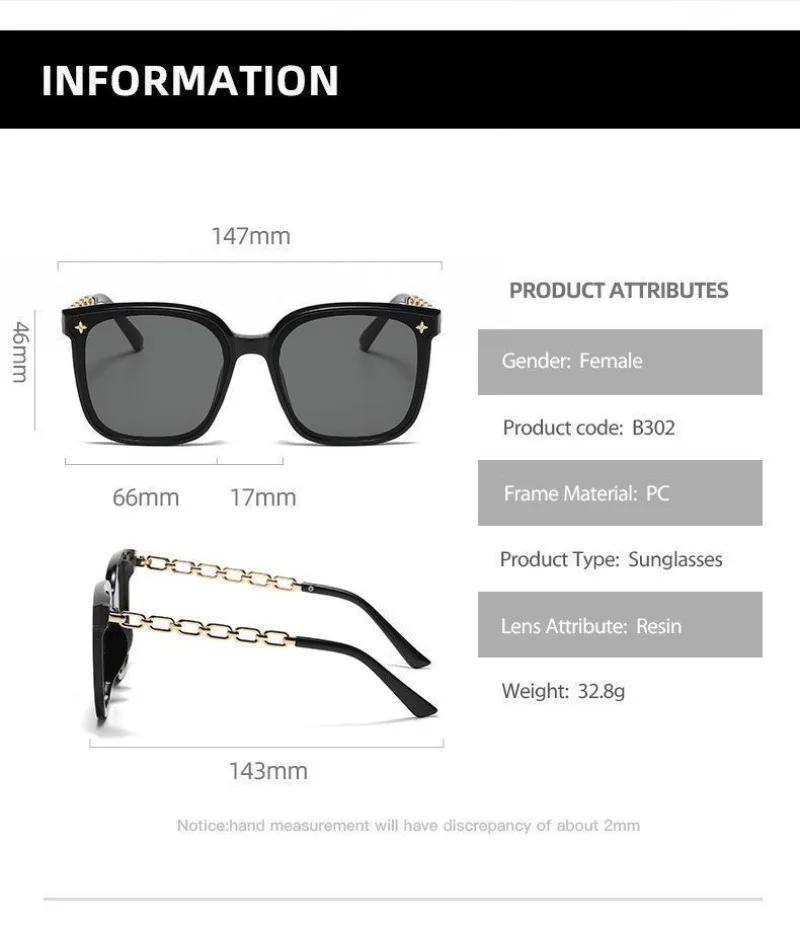 Ladies Trendy Square Sunglasses Classic UV400 Eye Protection Cycling Sun Glasses Men Women Large Frame Outdoor Goggles Eyewear
