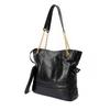 Head Layer Sheepskin Bag New Large Capacity Lazy Style Commuting Bag Grid Chain Shoulder Bag