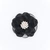 5Pcs 3D Beaded Center Chiffon Artificial Flowers for DIY Sewing Garment Patch Photo Prop Party Decoration