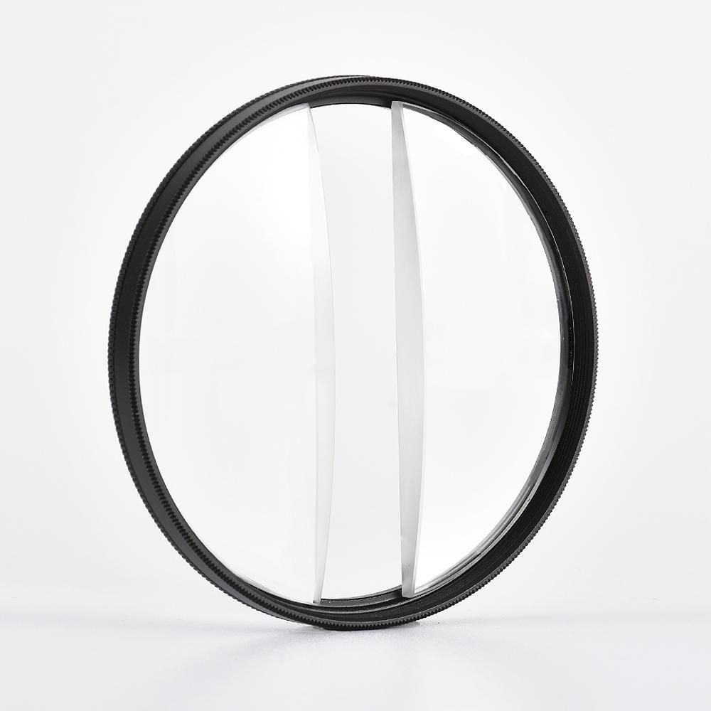 

77mm Blur Effects Camera Filter DSLR Photography Foreground Special Effects Filter Double Half Moon Variable Prism Lens 67mm