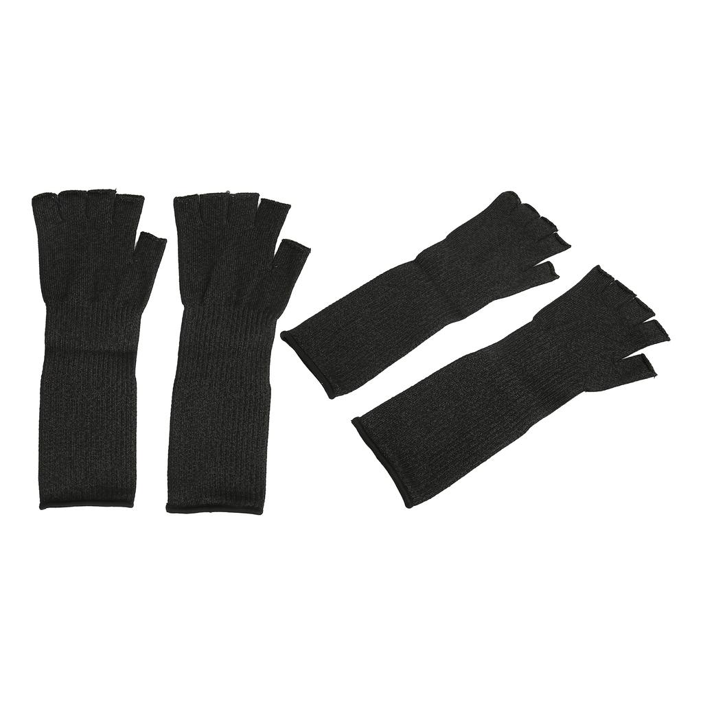 2 Paar Schnittfeste Sicherheitsärmel 5 Stufen Verhindern Kratzer Armschutz Ärmel mit Finger H