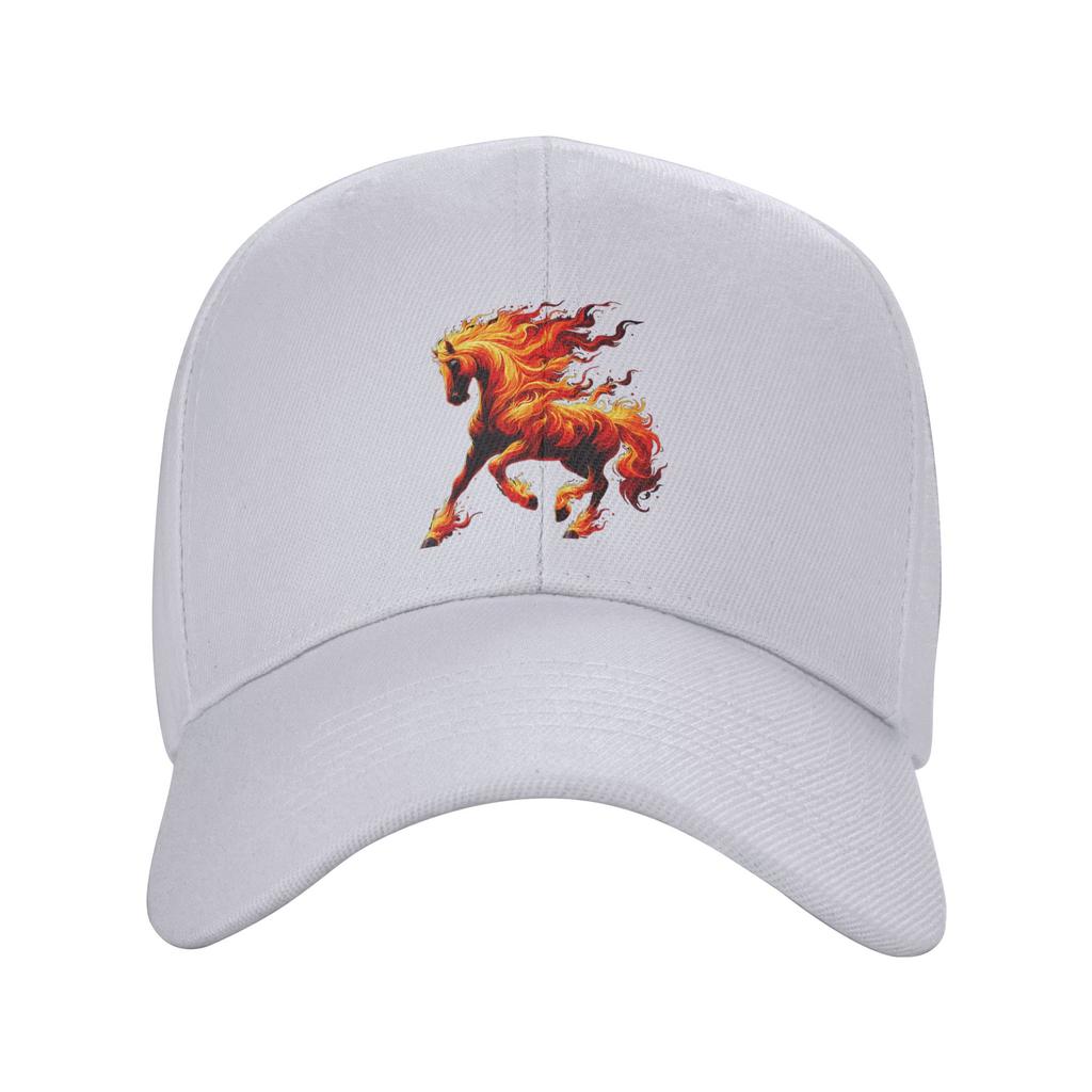 Fire Horse Animal Horse Sun Baseball Cap Summer Men Adult  Print Trucker Hat High Quality Casual Tennis Skate Baseball Caps