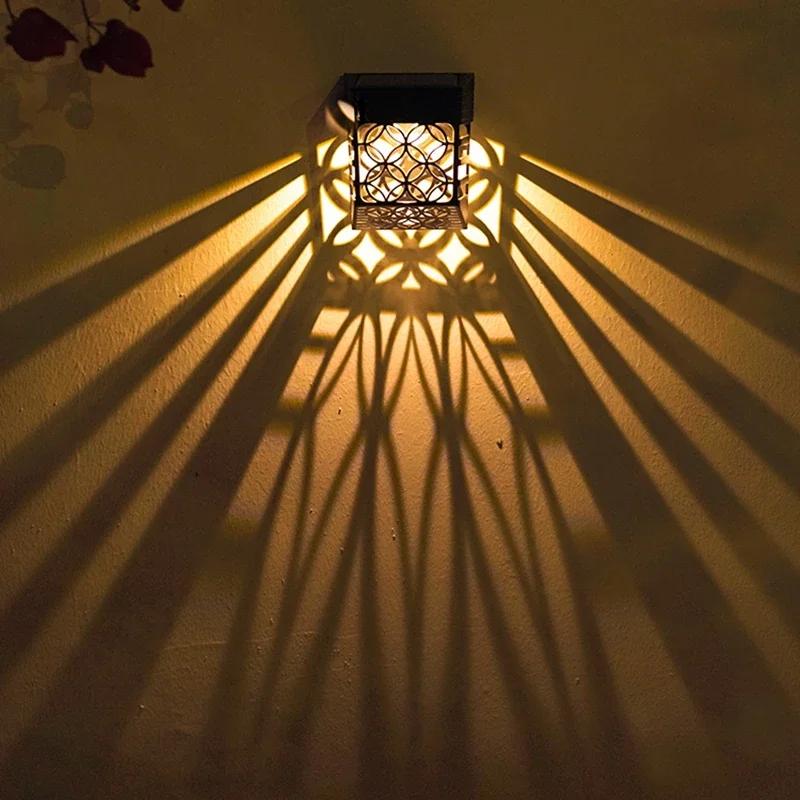 IP65 Waterproof Landscape Wall Washer Lights Garden Outdoor Decor Wall Solar Panel Power Home Courtyard Balcony Fence Lights