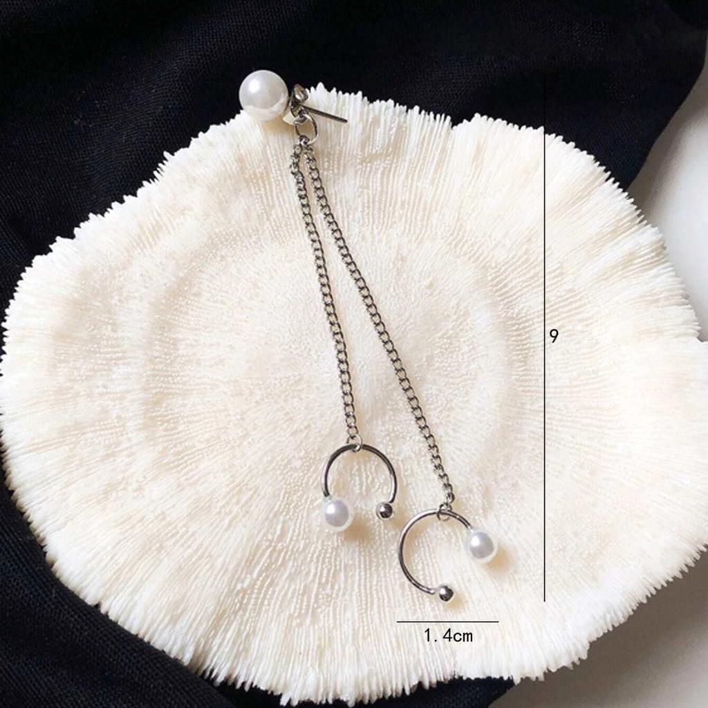 Ohrclip-Perlenohrringe für Frauen ohne Ohrlöcher High-End-Ohrringe im koreanischen Stil Nischen-Ohrknochen-Clip-Ohrringe