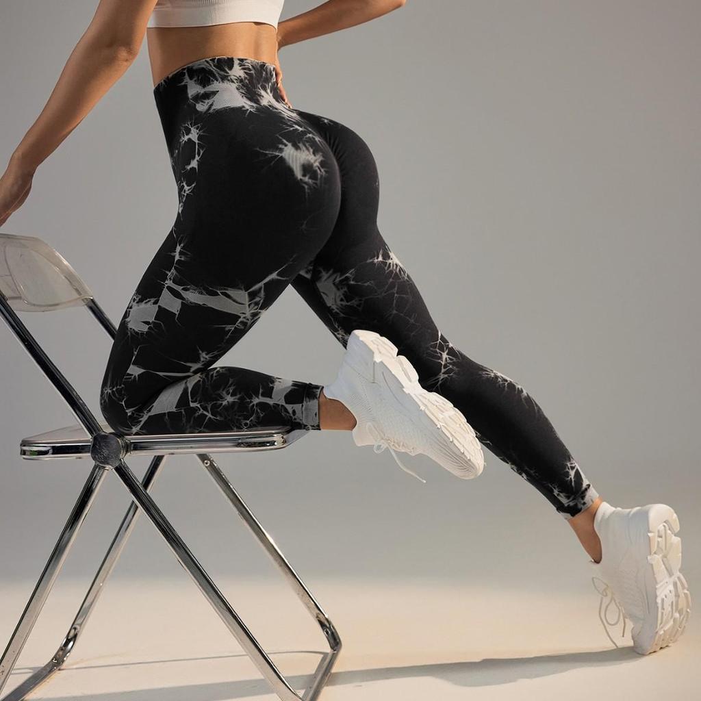 2025 Tie-Dye Non-Slip High-Waist Women's Yoga Leggings with Drip-Proof Design