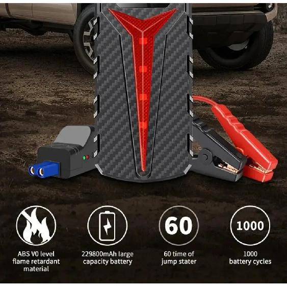 Car Jump Starter for 12V Vehicles, Portable Emergency Power Bank, Auto Battery Booster Charger for Vehicle Motors.