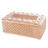 Light Luxury Crystal Tissue Box European Style Napkin Dispenser Fashion Paper Storage Box  Office