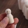 Female Blank Natural Wood Handmade Wooden Peg Doll Unpainted Figures Wedding Decoration Wood Crafts