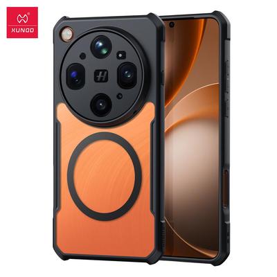 Para OPPO Find X9 Ultra Capa XUNDD à Prova de Choque Capa Protetora Transparente Fosca para Telefone com Anel Magnético