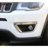 For Jeep Compass 2017 2018    Chrome Front Fog Light Lamp Cover Trim Foglight Eyebrow Eyelid Trims Car Accessories