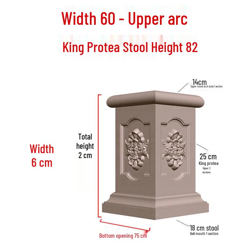 European Villa Courtyard Roman Column Base for Exterior Wall Decoration