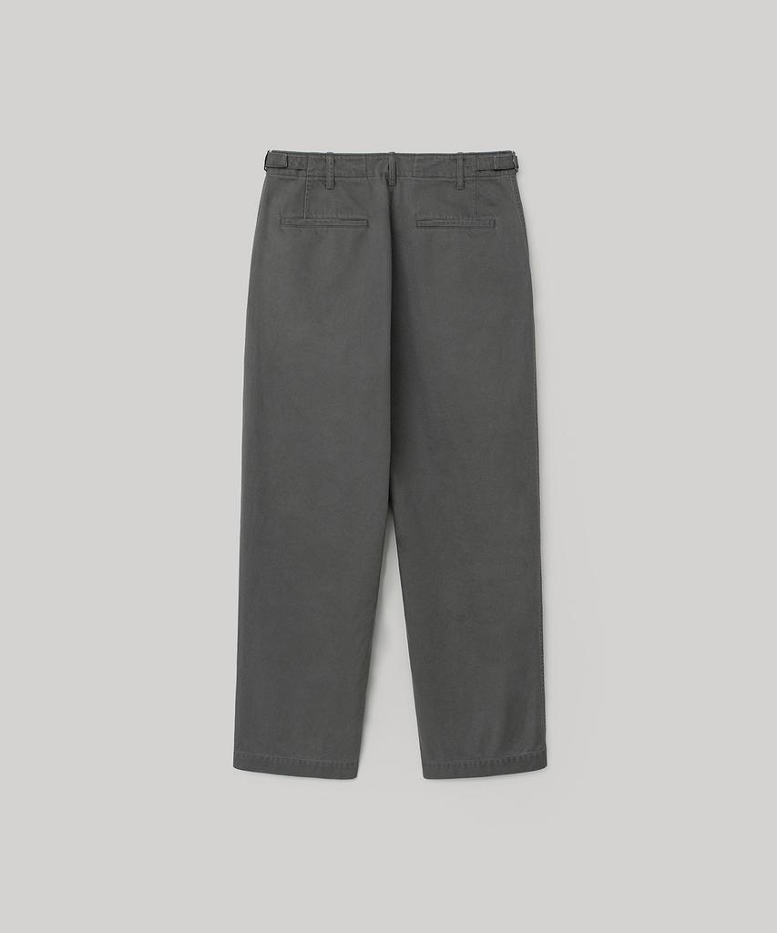 ANOTHER OFFICE French Drill Chino Pants (Smoky Gray)