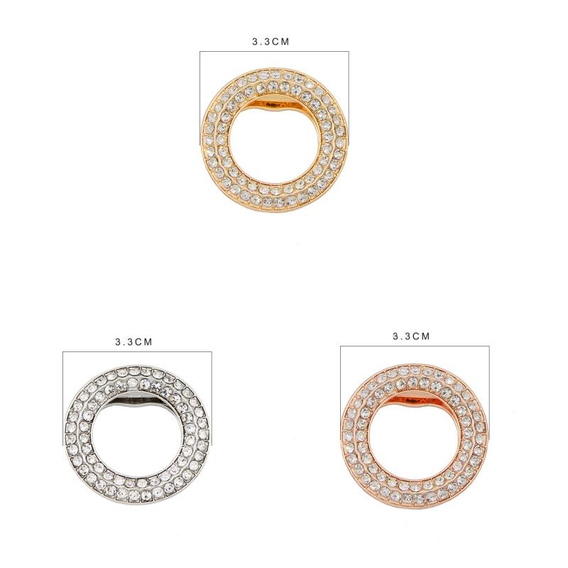 Creative Pearl Brooch Pin Dual-Purpose Silk Scarf Buckle Korean Style Simple T-Shirt Corner Knotted Buckle Corsage Pin Accessory