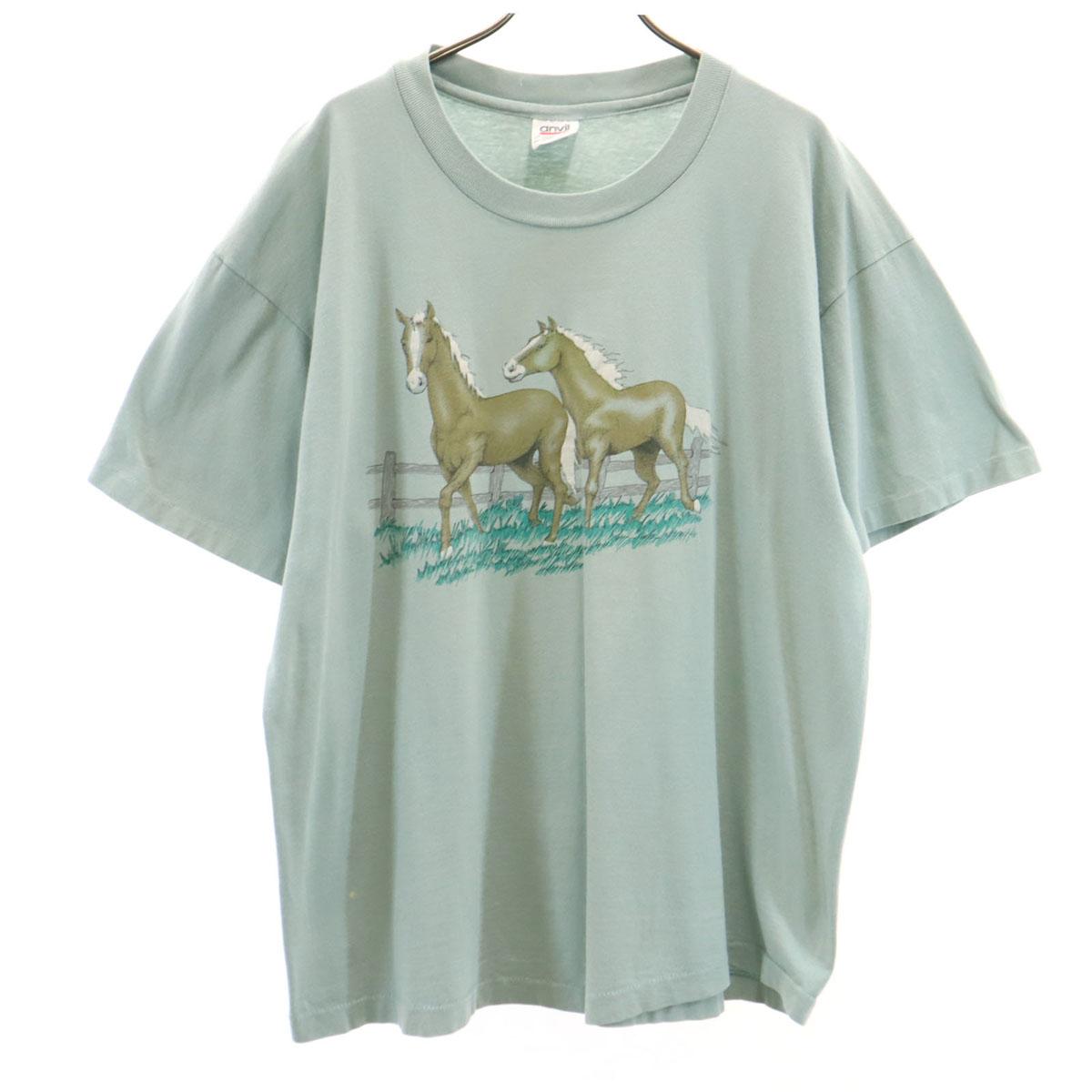 

anvil 90s Made in USA Old hose Short sleeve T-shirt Men s Used