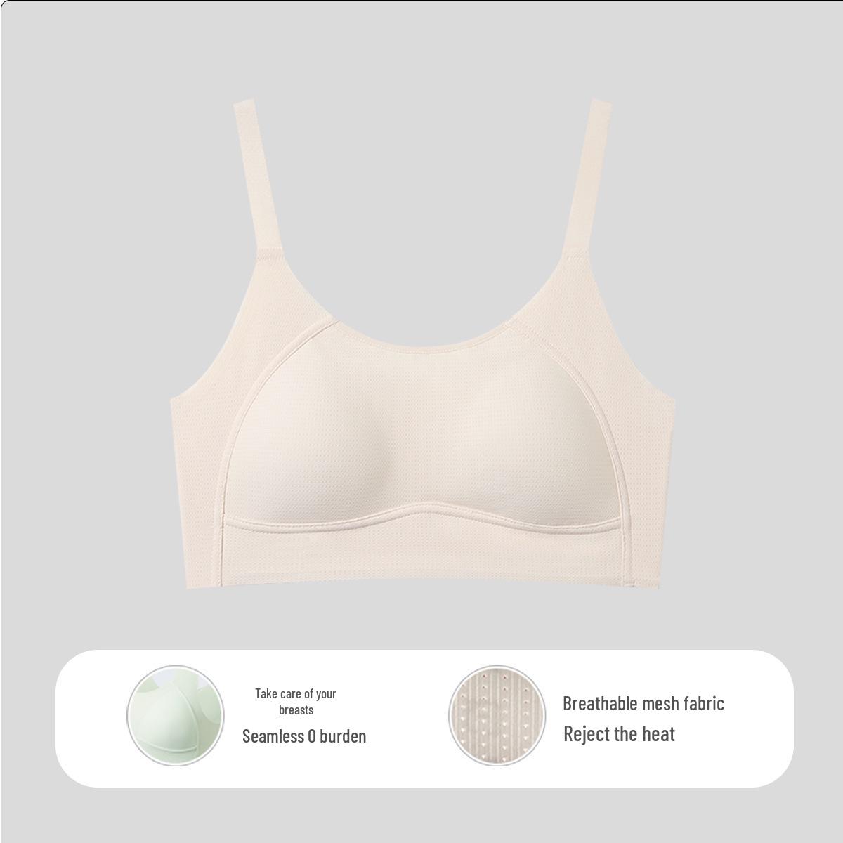 Seamless, Breathable Camisole Bra with Adjustable Straps for Junior High Girls 3XL for 110-130 jin