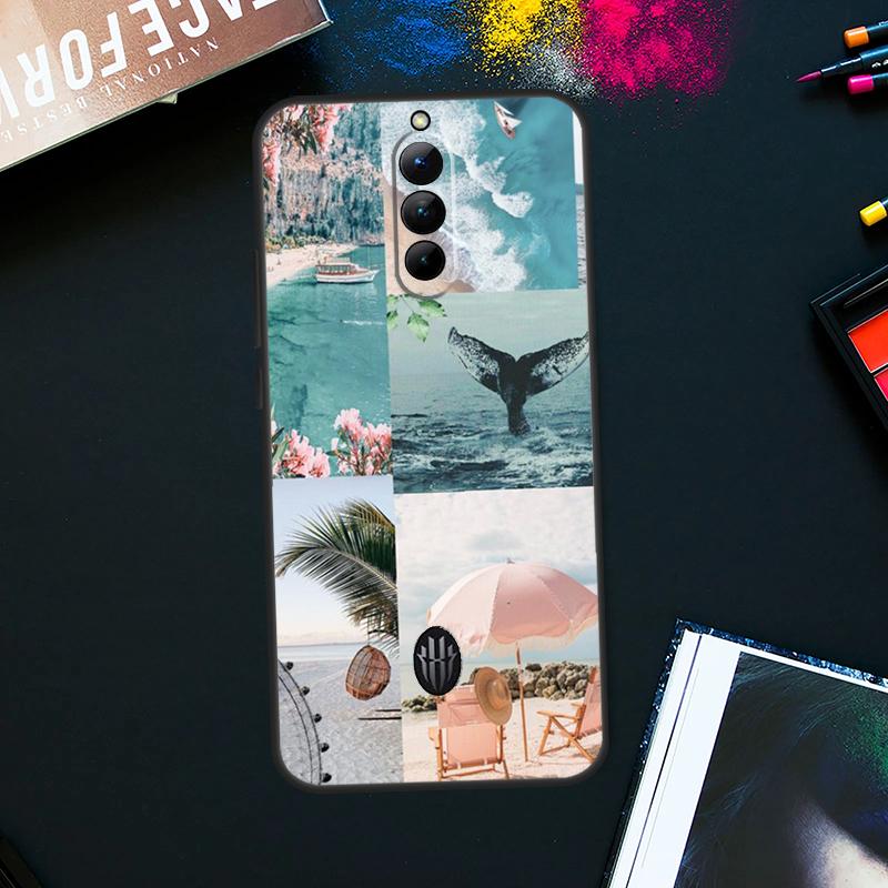 Summer Beach Collage Case For ZTE Nubia Red Magic 9 8 8S Pro Plus RedMagic 6S 7S Pro 6 7 Pro 5S 6R 5G Back Cover